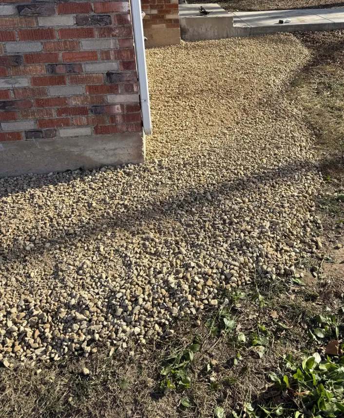 Pea Gravel Around Foundation